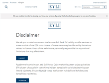 Tablet Screenshot of evli.com